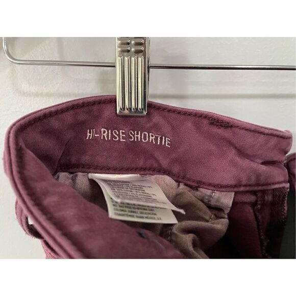 American Eagle Outfitters Women’s 10 Hi Rise Shortie Super Stretch Shorts Red - Picture 5 of 6